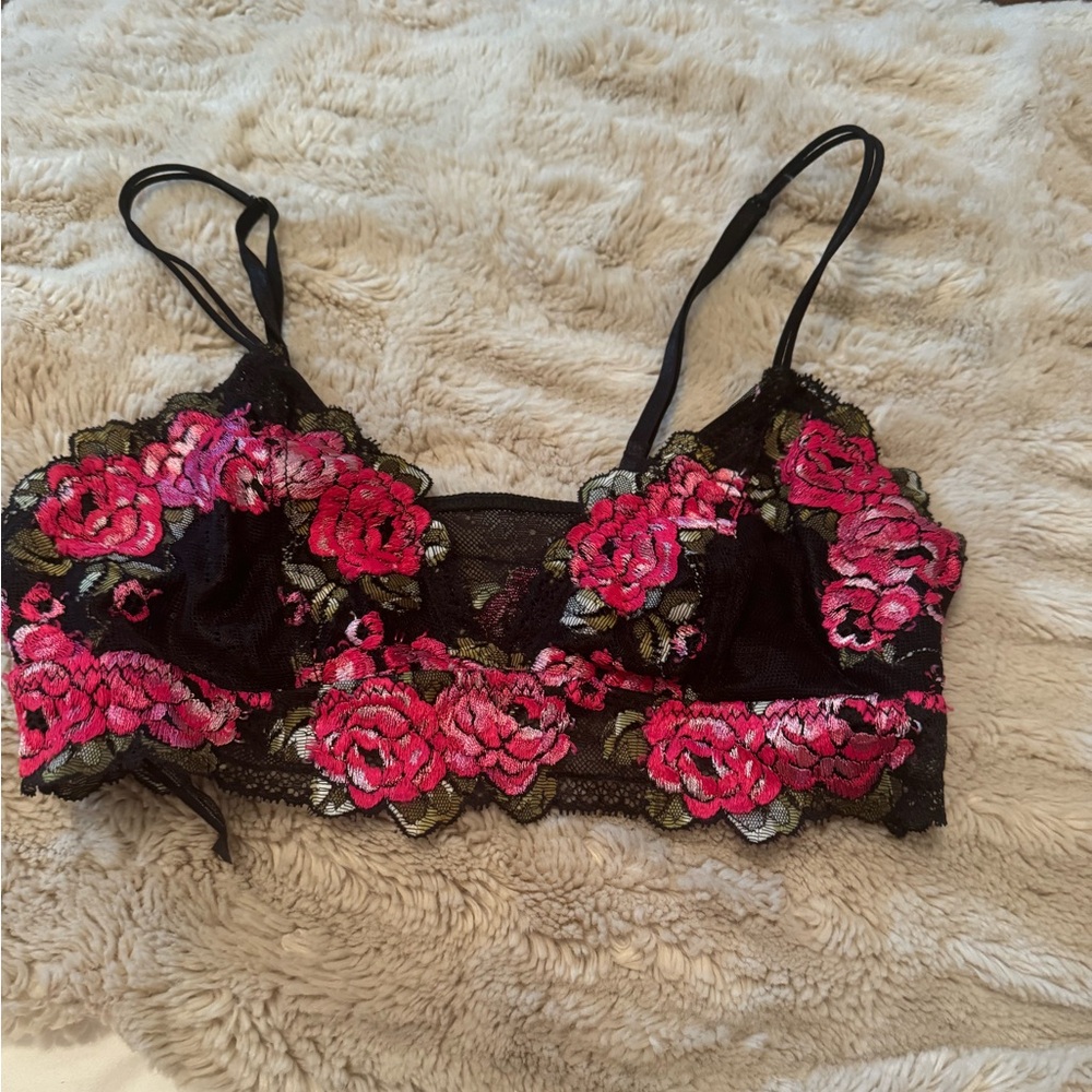 Floral lace bralette